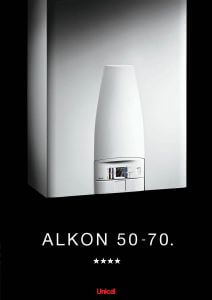Prospekt Gasbrennwertkesel Alkon 50 - 70 Propekt Unical Alkon