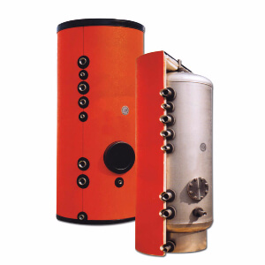 Edelstahl-Warmwasserspeicher